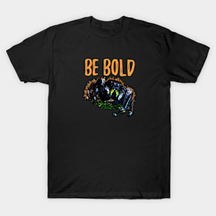 Be Bold Jumping Spider in Orange T-Shirt